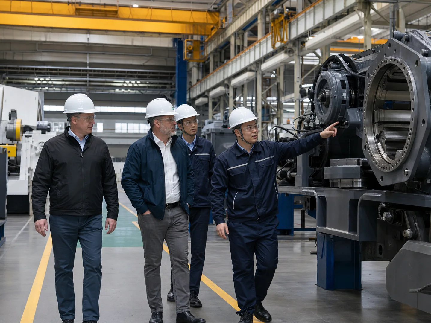 重型設備製造環境中的工廠評估示意影像